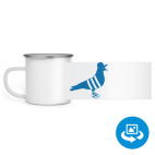 Кружка металлическая белая (круговая запечатка)