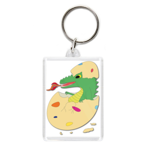 Брелок с принтом 'Дракоша в яйце'