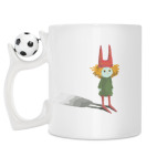 Кружка с футбольным мячиком