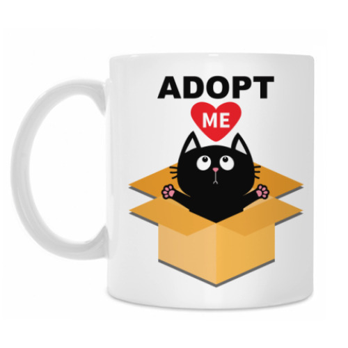 Кружка с принтом ADOPT ME