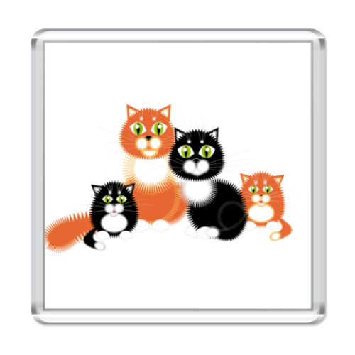 Магнит с принтом   семейный портрет