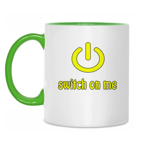 Кружка с принтом Switch on me