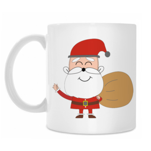 Кружка с принтом Happy Santa