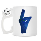 Кружка с футбольным мячиком