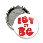 Значок 58 мм  The Beatles Let It Be