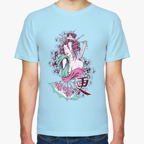 Футболка с принтом Японский стиль