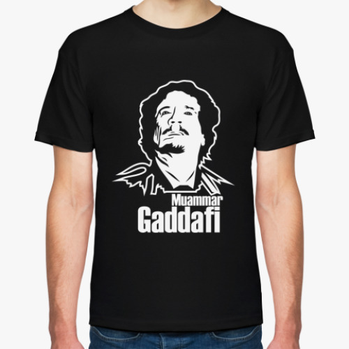 Футболка с принтом  Каддафи