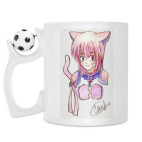 Кружка с футбольным мячиком