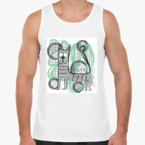 Майка с принтом Котэ