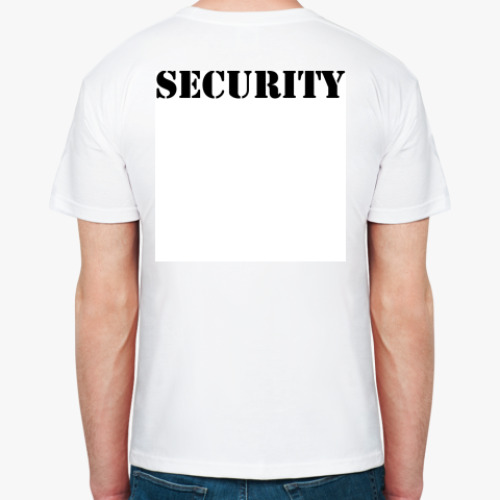 Футболка с принтом SECURITY