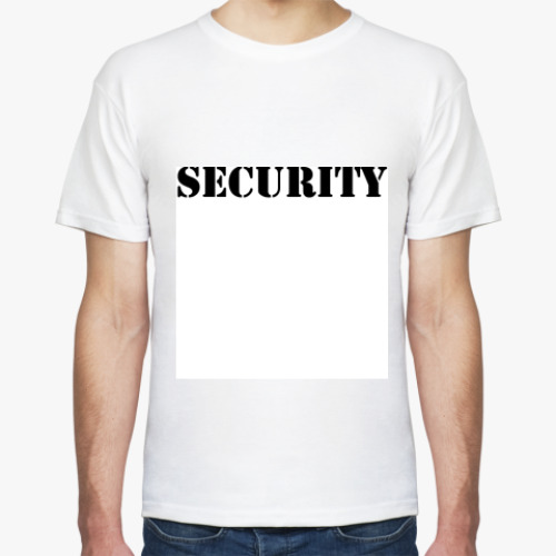 Футболка с принтом SECURITY