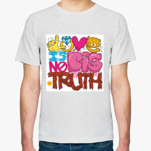 Футболка с принтом Love Is No Big Truth