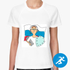 Женская спортивная футболка