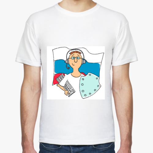 Футболка с принтом Сисадмин