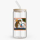 Банка с бамбуковой крышкой