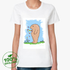 Женская футболка органик