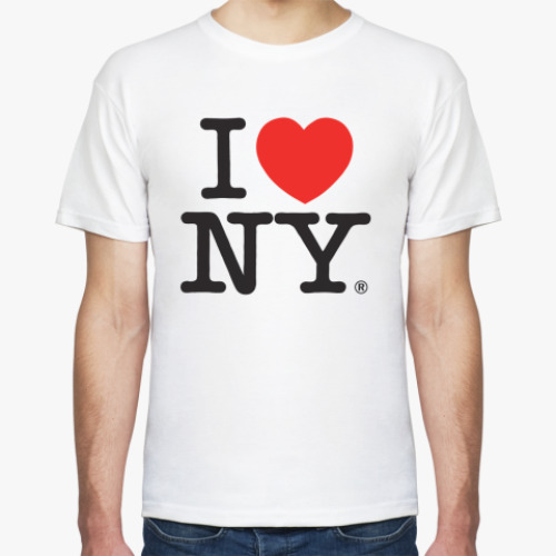 Футболка с принтом I Love NY