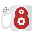 Кружка с футбольным мячиком