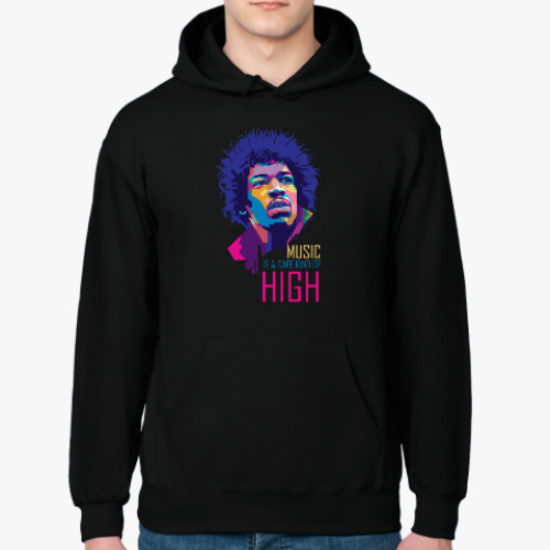Толстовка худи с принтом Jimi Hendrix