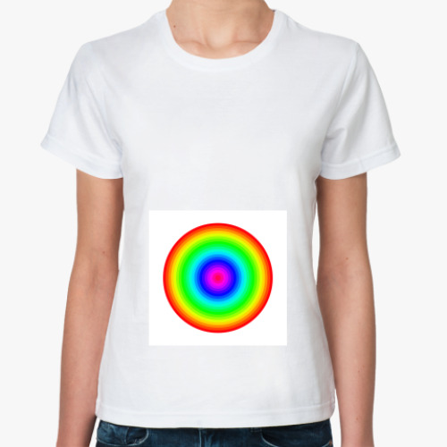 Классическая футболка с принтом Круги