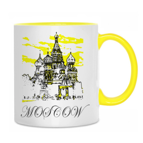 Кружка с принтом Москва