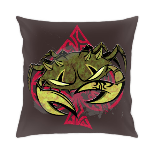 Подушка с принтом Краб Мэрино