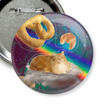 Космический кот на облаке