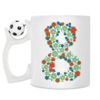 Кружка с футбольным мячиком
