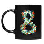 Кружка цветная UV-DTF