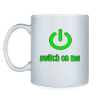 Кружка серебристая Switch on me