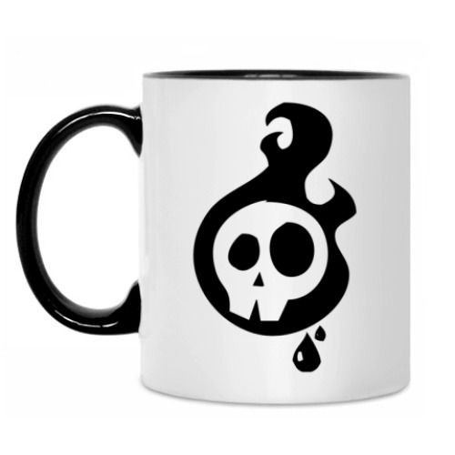 Кружка с принтом Черепа и кости