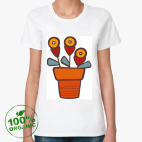 Женская футболка органик