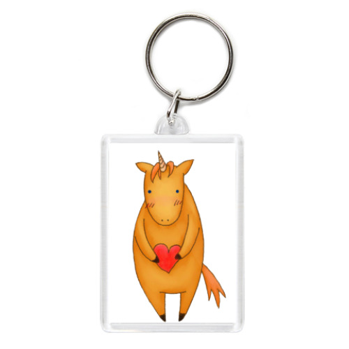 Брелок с принтом единорог