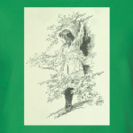 Девушка в листьях (винтаж)