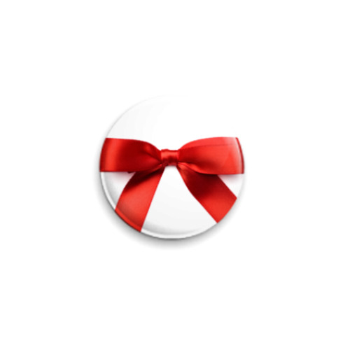 Значок 25мм с принтом  Бант