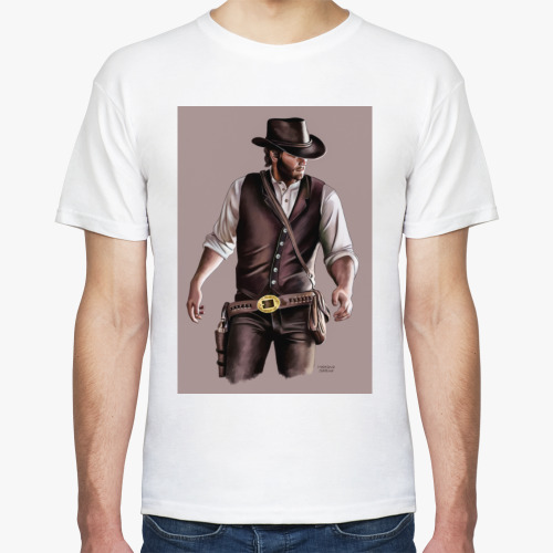 Футболка с принтом Ковбой Артур Морган Игра Red Dead Redemption
