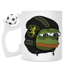 Кружка с футбольным мячиком