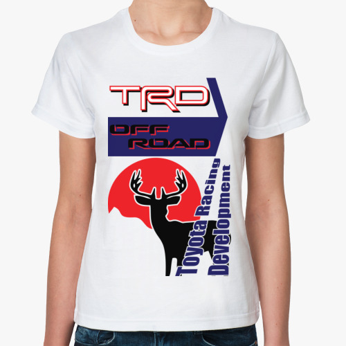 Классическая футболка с принтом TOYOTA