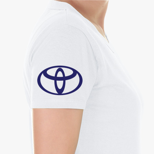 Классическая футболка с принтом TOYOTA