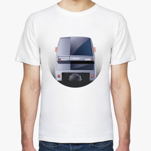 Футболка с принтом Вагон типа 81-720 'Яуза'
