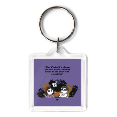 Брелок с принтом Qi Alan Davies