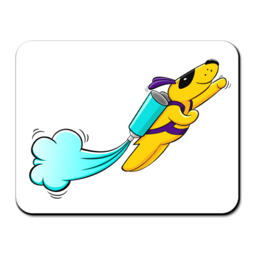 Коврик для мыши с принтом superdog