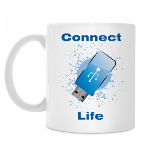 Кружка с принтом Connect