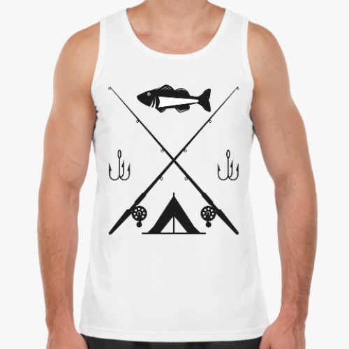 Майка с принтом Рыбак