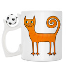 Кружка с футбольным мячиком