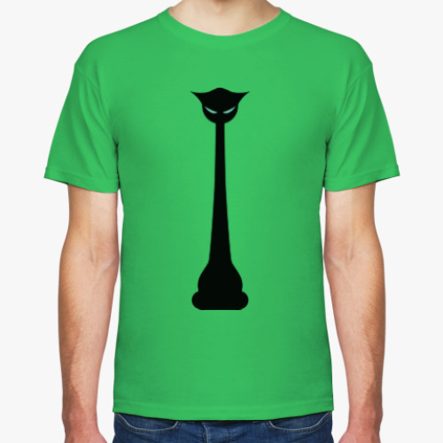 Футболка с принтом Черный кот