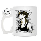 Кружка с футбольным мячиком