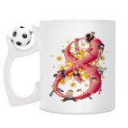 Кружка с футбольным мячиком