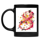 Кружка цветная UV-DTF