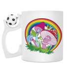 Кружка с футбольным мячиком